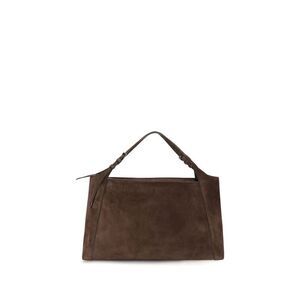 Brunello Cucinelli Brown Suede Leather Shoulder Women's Bag